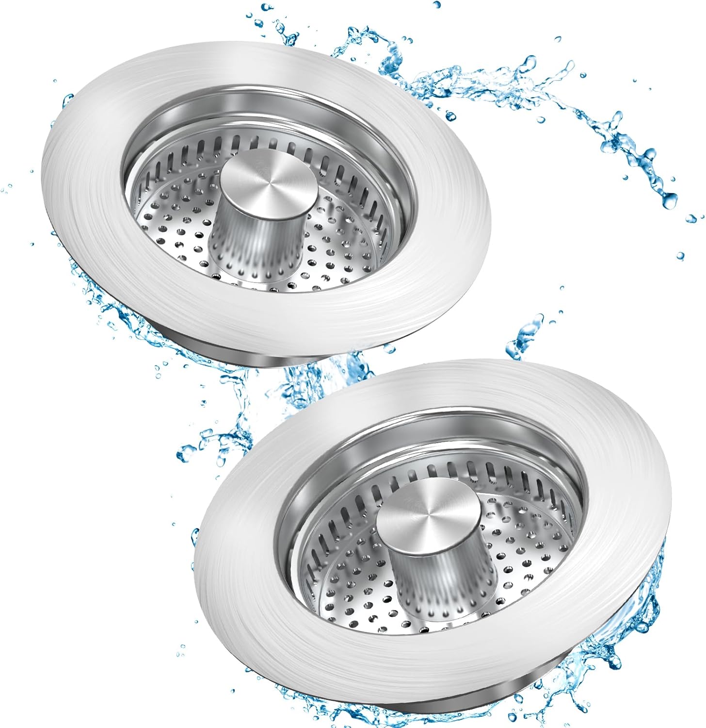 Stainless Steel Strainer - Upgraded 3 in 1 Kitchen Sink