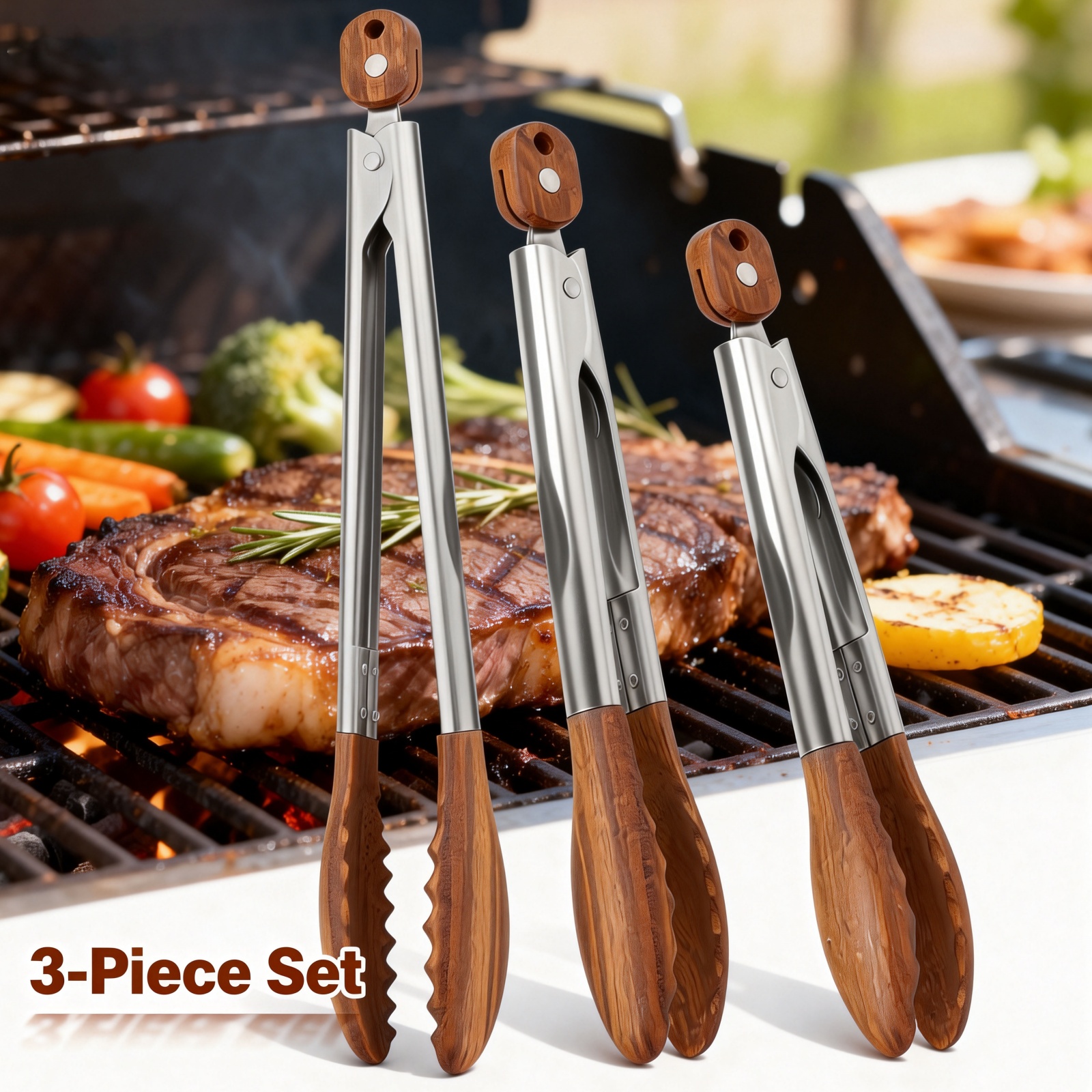 2/3 Pcs Food Tongs Walnut Wood – Kitchen Gadgets You Need recenzja i cena
