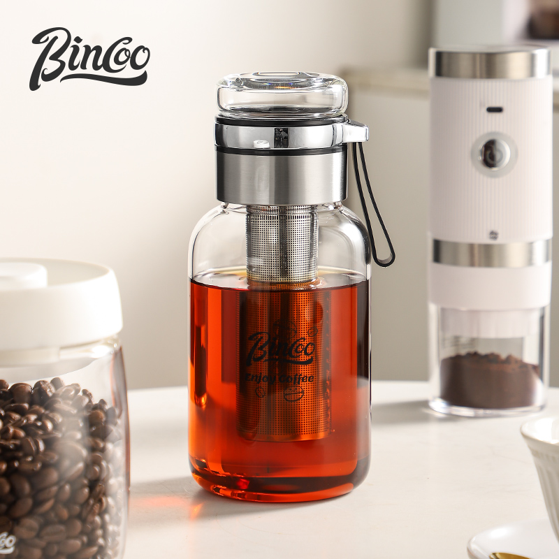 Bincoo Transparent Coffee Cup  – Stainless Steel Strainer recenzja i cena