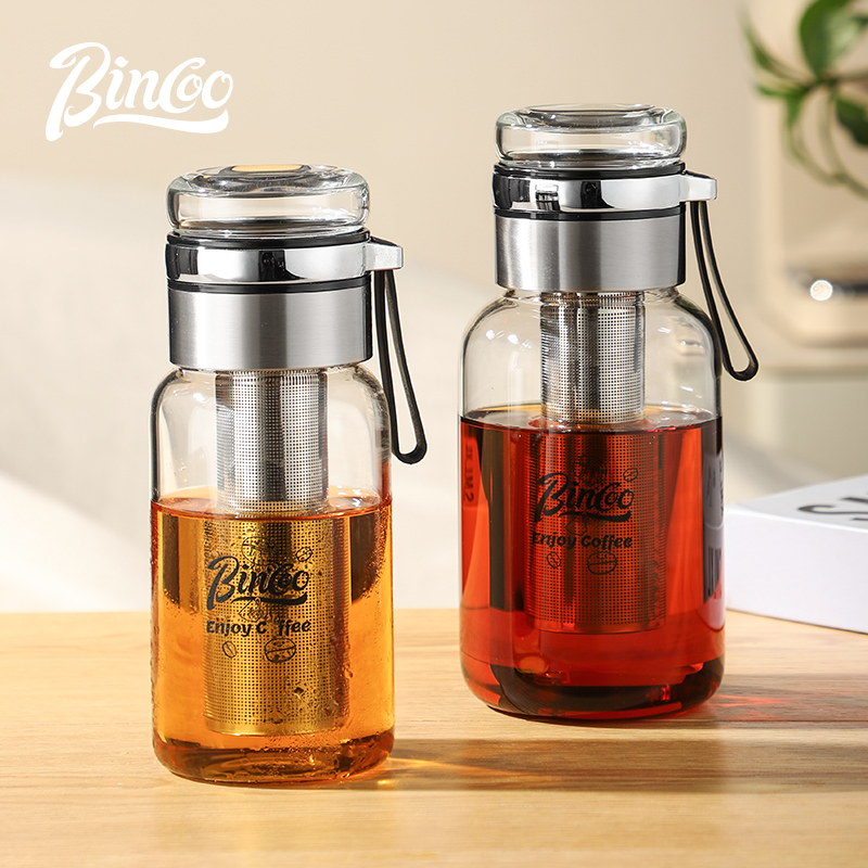 Bincoo Transparent Coffee Cup  – Stainless Steel Strainer recenzja i cena