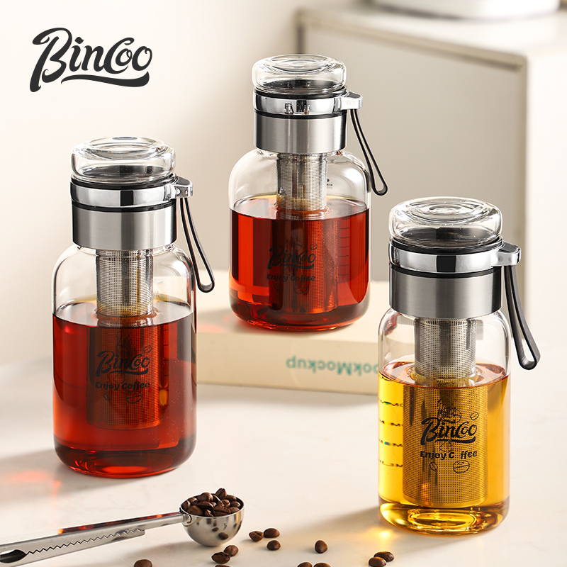 Bincoo Transparent Coffee Cup  – Stainless Steel Strainer recenzja i cena