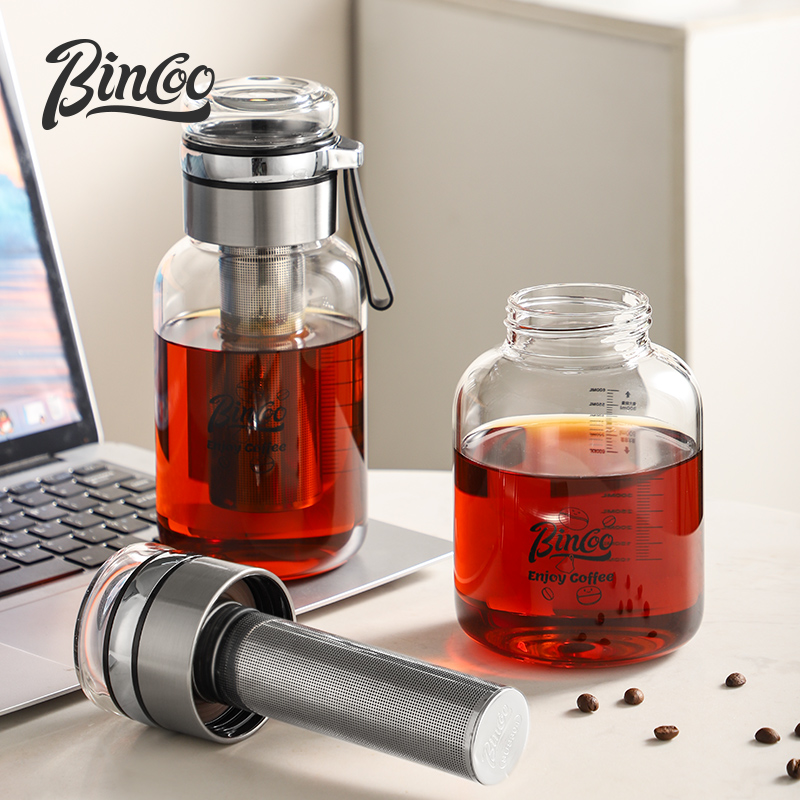 Bincoo Transparent Coffee Cup  – Stainless Steel Strainer recenzja i cena