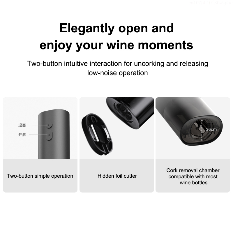 MIJIA Electric Wine Opener Bat – Electric Can Opener recenzja i cena