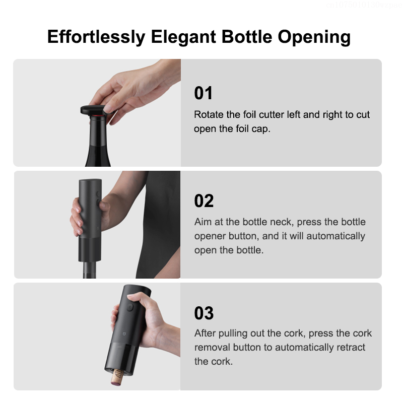 MIJIA Electric Wine Opener Bat – Electric Can Opener recenzja i cena