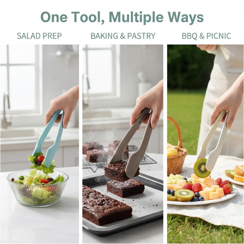 3pcs Plastics Food Tongs NonSl – Kitchen Gadgets For Arthritic Hands recenzja i cena