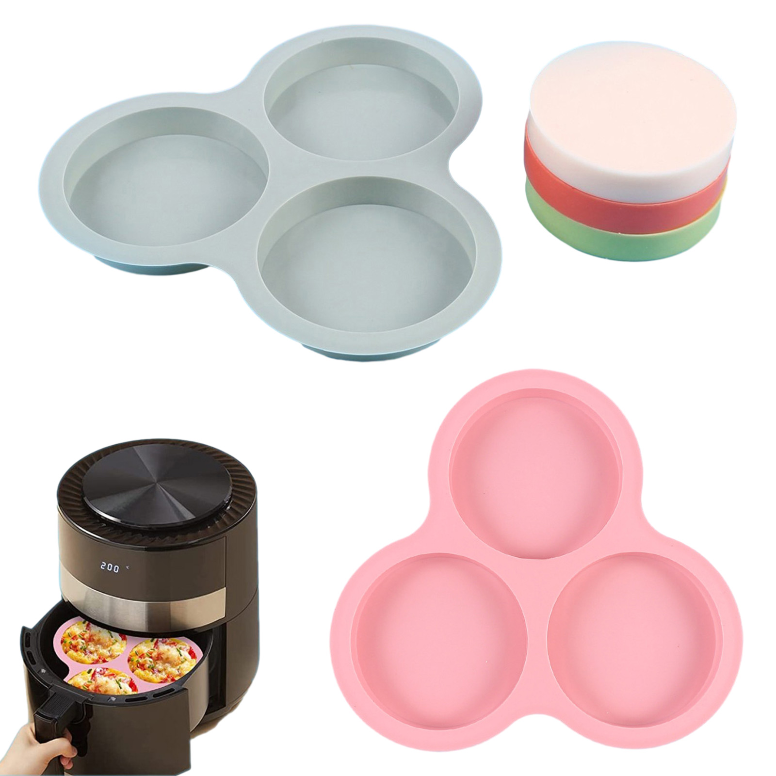 1/2pcs Silicone Air Fryer Egg  – Kitchen Gadgets You Need recenzja i cena