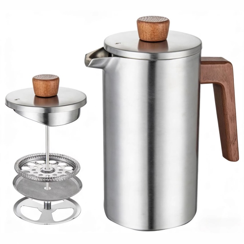 JUSTINLAU 1000ml Stainless Ste – French Press Coffee Maker recenzja i cena
