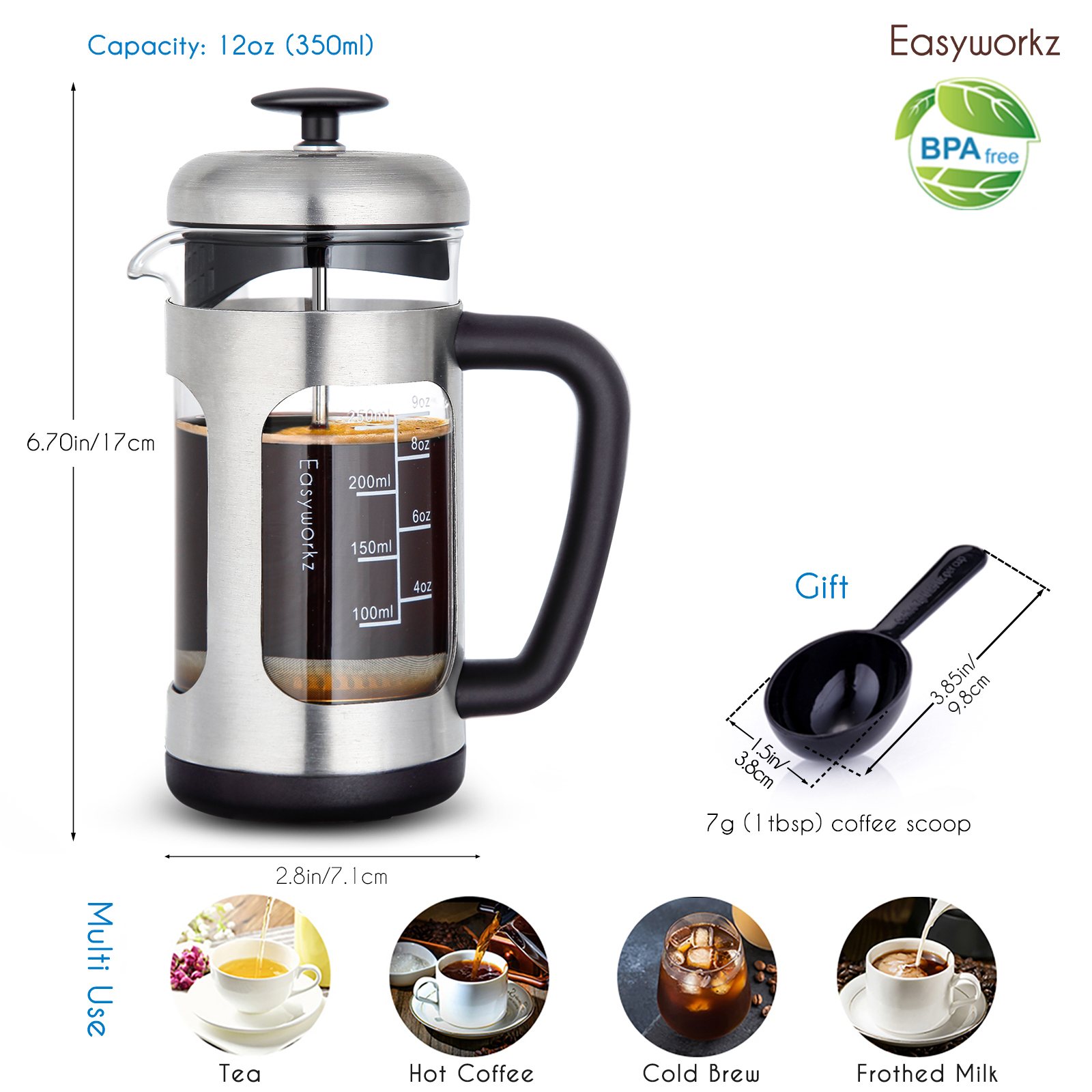 Easyworkz French Press  Coffee – French Press Coffee Maker recenzja i cena