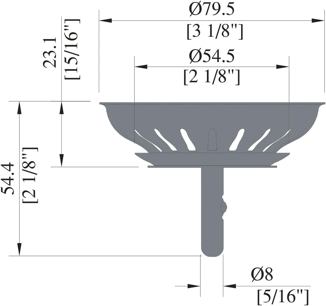 Kitchen Sink Basket Strainer R – Stainless Steel Strainer recenzja i cena