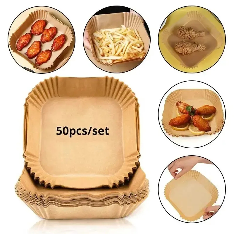 50pcs/set Air Fryer Papers Dis – Kitchen Gadgets You Need recenzja i cena