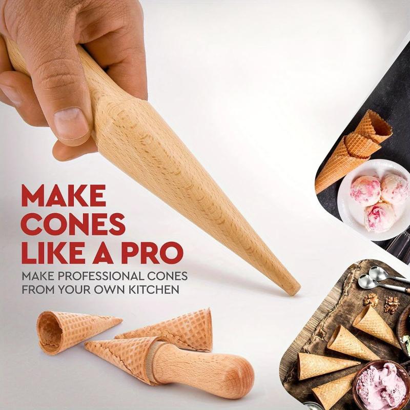 Popular 1pc, Wooden Ice Cream  – Kitchen Gadgets Popular recenzja i cena